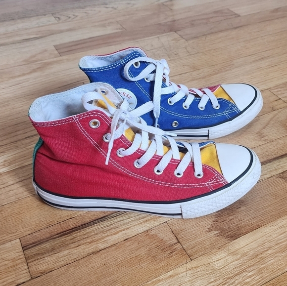 Converse Other - Converse Multi Color High Tops Kids Shoes  unisex Size 3 / Euro 35
